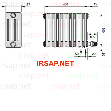 Радиатор IRSAP Tesi 50600/10 T26 CL 01